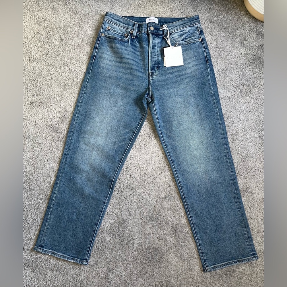 NWT Pistola Charlie High Rise Classic Straight Jean Size 30 - Picture 2 of 7